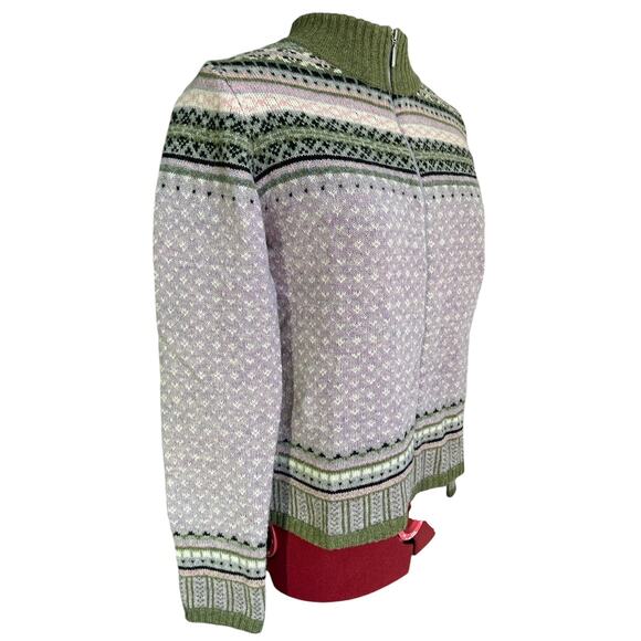 Great Northwest Clothing Co. Medium‎ P 100% Lambswool Nordic Cardigan Sweater - Picture 2 of 6